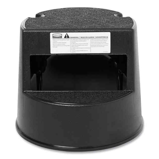 Rolling Step Stool, Curved Design, 2-Step, Retracting Casters, 350 lb Capacity, 16 Rolling Step Stool, Curved Design, 2-Step, Retracting Casters, 350 lb Capacity, 16