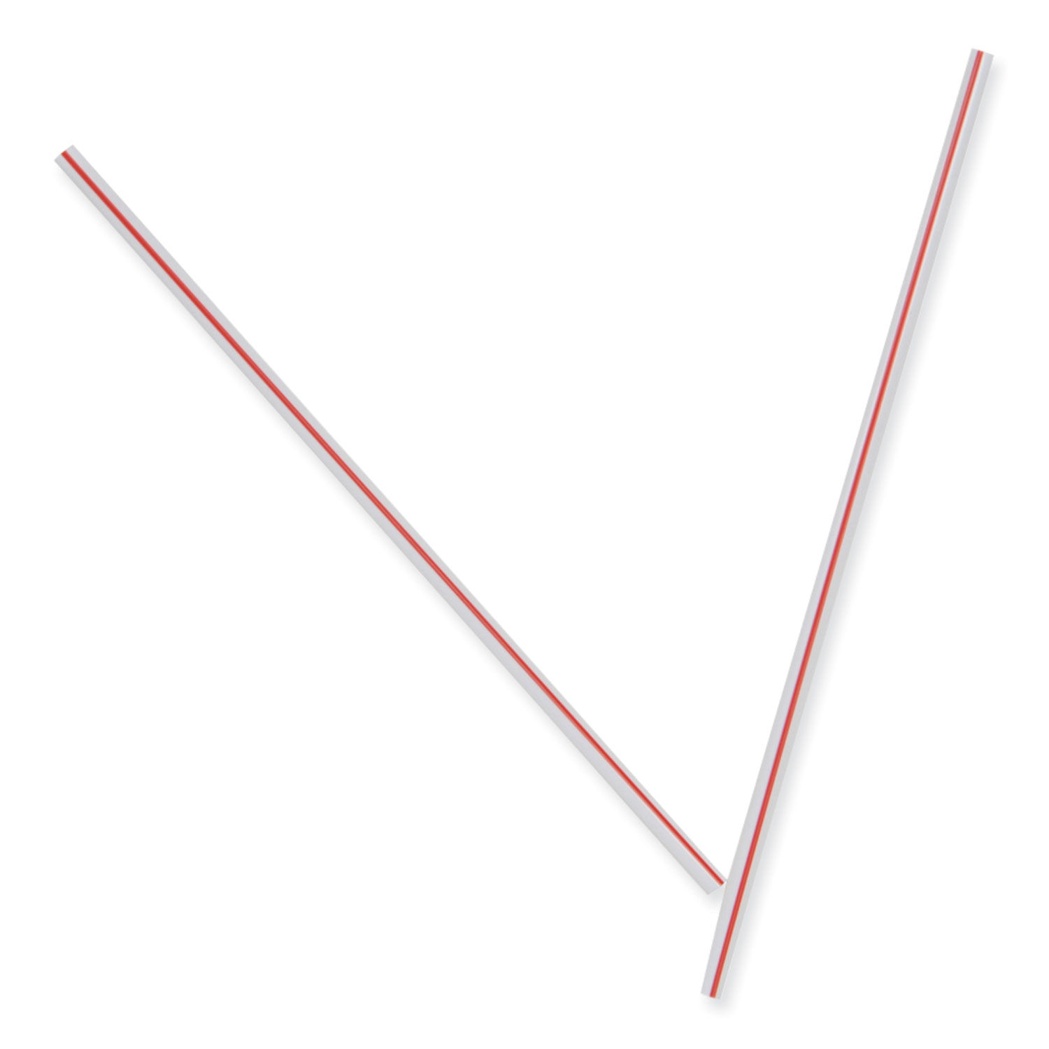 Choice 5 Red and White Unwrapped Coffee Stirrer - 1000/Pack