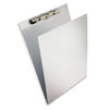 SAU12017 - Aluminum Clipboard with Writing Plate, 0.5" Clip Capacity, Holds 8.5 x 11 Sheets, Silver