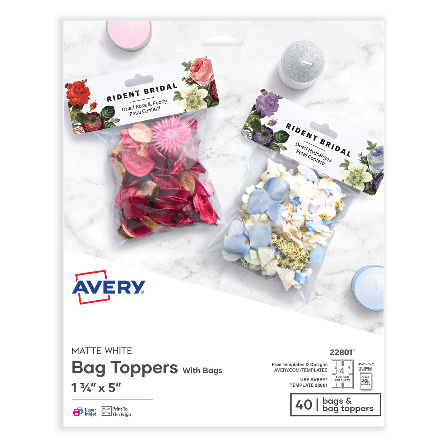 Avery Printable Door Hangers with Tear-Away Cards, 4.25 x 11