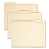 SMD10347 - 100% Recycled Reinforced Top Tab File Folders, 1/3-Cut Tabs: Assorted, Letter Size, 0.75" Expansion, Manila, 100/Box