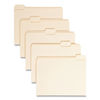 SMD10350 - Manila File Folders, 1/5-Cut Tabs: Assorted, Letter Size, 0.75" Expansion, Manila, 100/Box