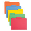 SMD11993 - Reinforced Top Tab Colored File Folders, 1/3-Cut Tabs: Assorted, Letter Size, 0.75" Expansion, Assorted Colors, 100/Box