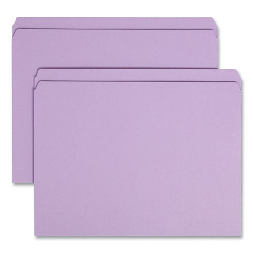 Reinforced Top Tab Colored File Folders, Straight Tabs, Letter Size, 0.75