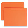 SMD12510 - Reinforced Top Tab Colored File Folders, Straight Tabs, Letter Size, 0.75" Expansion, Orange, 100/Box