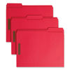 SMD12740 - Top Tab Colored Fastener Folders, 0.75" Expansion, 2 Fasteners, Letter Size, Red Exterior, 50/Box