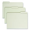 SMD13234 - Expanding Recycled Heavy Pressboard Folders, 1/3-Cut Tabs: Assorted, Letter Size, 2" Expansion, Gray-Green, 25/Box