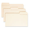 SMD15401 - SuperTab Top Tab File Folders, 1/3-Cut Tabs: Assorted, Legal Size, 0.75" Expansion, 14-pt Manila, 50/Box