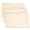 SMD15405 - Expandable Heavyweight File Folders, 1/3-Cut Tabs: Assorted, Legal Size, 1.5" Expansion, Manila, 50/Box