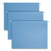 SMD64060 - Colored Hanging File Folders with 1/5 Cut Tabs, Letter Size, 1/5-Cut Tabs, Blue, 25/Box