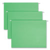 SMD64061 - Colored Hanging File Folders with 1/5 Cut Tabs, Letter Size, 1/5-Cut Tabs, Green, 25/Box