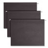 SMD64062 - Colored Hanging File Folders with 1/5 Cut Tabs, Letter Size, 1/5-Cut Tabs, Black, 25/Box