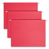 SMD64067 - Colored Hanging File Folders with 1/5 Cut Tabs, Letter Size, 1/5-Cut Tabs, Red, 25/Box