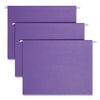 SMD64072 - Colored Hanging File Folders with 1/5 Cut Tabs, Letter Size, 1/5-Cut Tabs, Purple, 25/Box