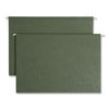 SMD64359 - Box Bottom Hanging File Folders, 2" Capacity, Legal Size, Standard Green, 25/Box