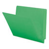 SMD25110 - Shelf-Master Reinforced End Tab Colored Folders, Straight Tabs, Letter Size, 0.75" Expansion, Green, 100/Box