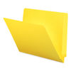 SMD25910 - Shelf-Master Reinforced End Tab Colored Folders, Straight Tabs, Letter Size, 0.75" Expansion, Yellow, 100/Box