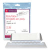 SMD64600 - Poly Index Tabs and Inserts For Hanging File Folders, 1/5-Cut, White/Clear, 2.25" Wide, 25/Pack