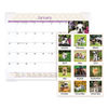 AAGDMD16632 - Puppies Monthly Desk Pad Calendar, Puppies Photography, 22 x 17, White Sheets, Clear Corners, 12-Month (Jan to Dec): 2024