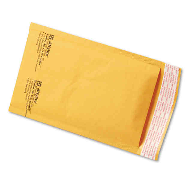 Jiffylite Self-Seal Bubble Mailer, #000, Barrier Bubble Air Cell Cushion, Self-Adhesive Closure, 4 x 8, Golden Kraft, 250/CT Jiffylite Self-Seal Bubble Mailer, #000, Barrier Bubble Air Cell Cushion, Self-Adhesive Closure, 4 x 8, Golden Kraft, 250/CT
