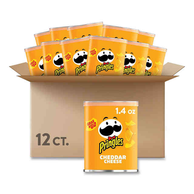 Grab & Go Cheddar Cheese Crisps, 1.4 oz Can, 12 Carton Grab & Go Cheddar Cheese Crisps, 1.4 oz Can, 12 Carton