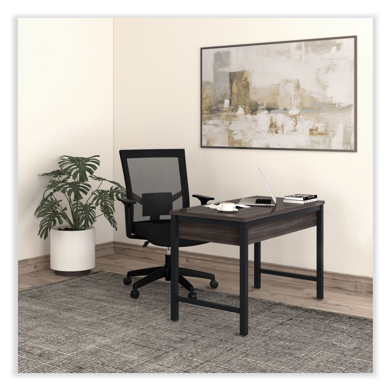 Workspace by Alera®Mesh Back Fabric Task Chair, Supports Up to 275