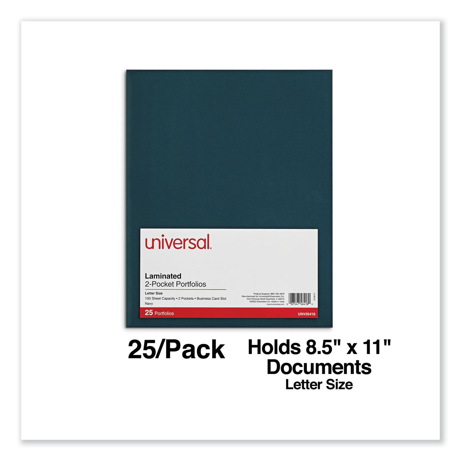 Laminated Two-Pocket Folder by Universal® UNV56418