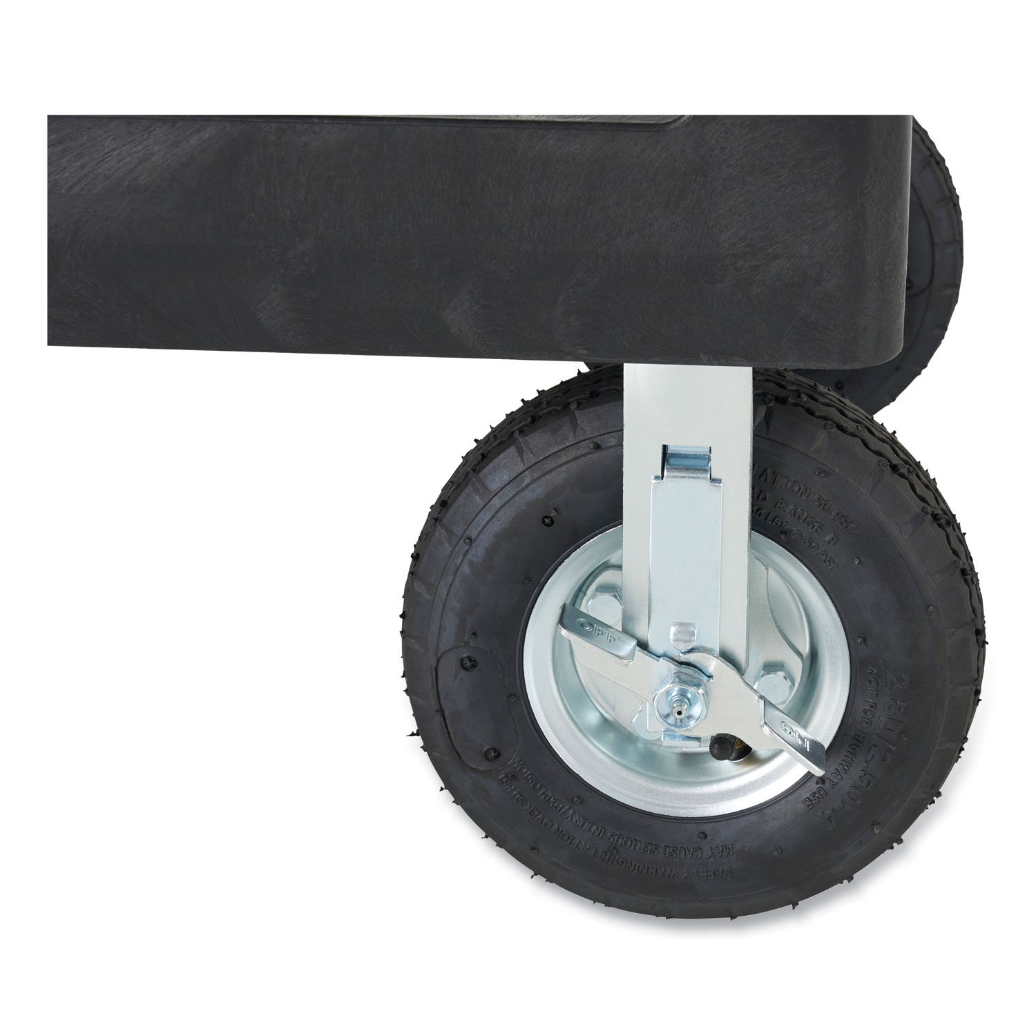 Rubbermaid 8 Inch Pneumatic Wheel Kit For Heavy Duty Ergo Utility Cart