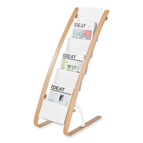 Literature Floor Display Rack by Alba™ ABADDEXPO6WBC | OnTimeSupplies.com