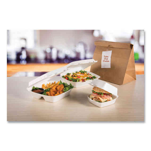 Foam Hinged Lid Containers by Dart® DCC95HT3R