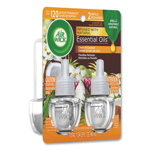 Air Wick Life Scents Scented Oil Warmer Refill 0.67 Oz Paradise Retreat  Pack Of 2 - Office Depot