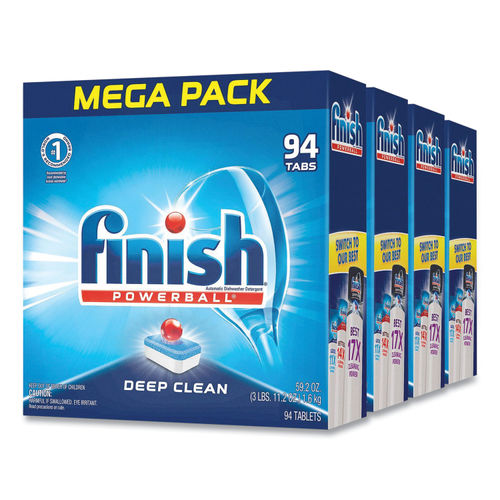 Finish All in 1 Powerball Fresh, 94ct, Dishwasher Detergent