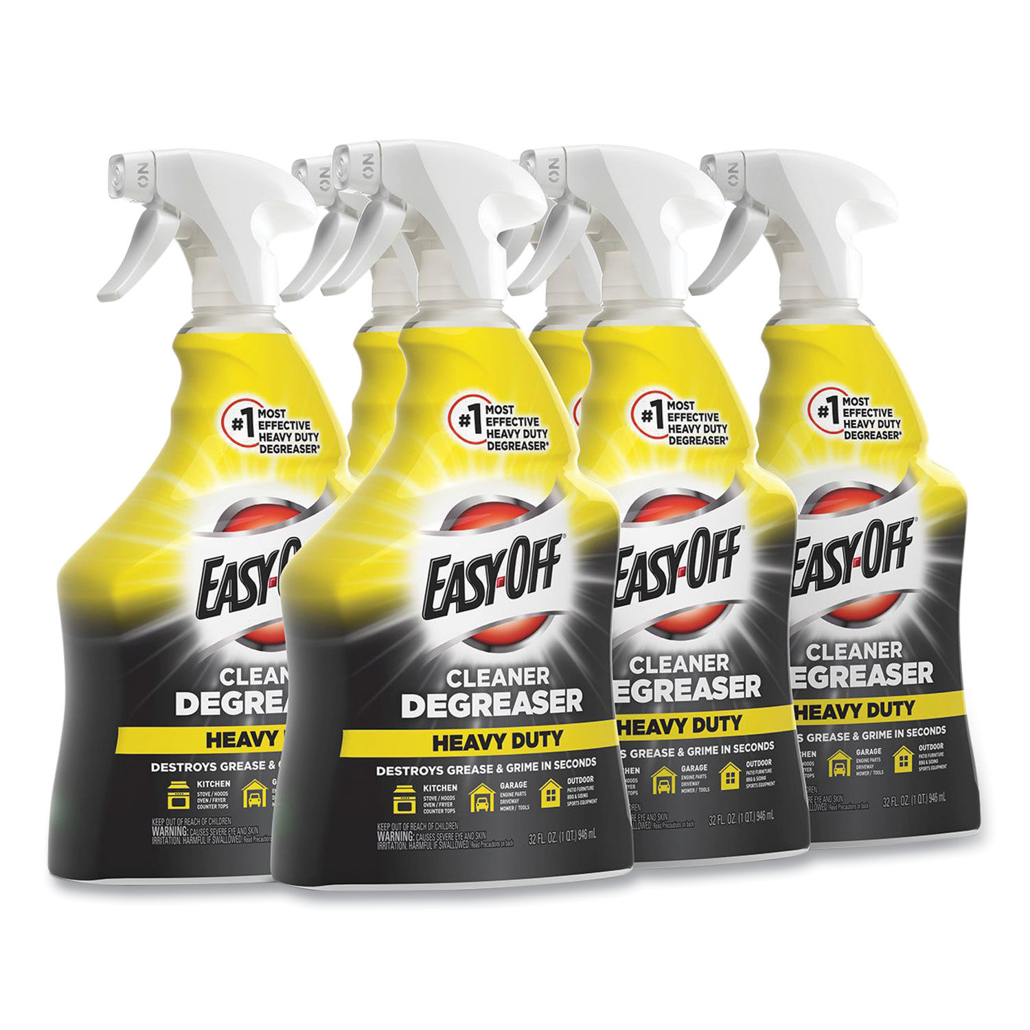 Easy-Off 32 oz. Heavy-Duty Cleaner Degreaser Spray Bottle (6-Carton)