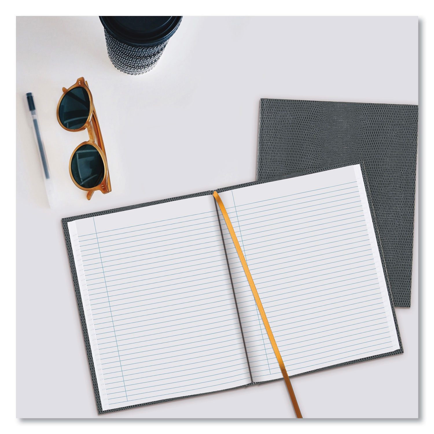 Executive Notebook with Ribbon Bookmark,1 Subject, Medium/College Rule, Grape Cover, (75) 10.75 x 8.5 Sheets Executive Notebook with Ribbon Bookmark,1 Subject, Medium/College Rule, Grape Cover, (75) 10.75 x 8.5 Sheets