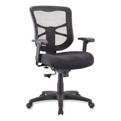 Office Star Executive Charcoal Bonded Leather Office Chair with Titanium Coated Nylon Base