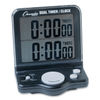 CSIDC100 - Dual Timer/Clock with Jumbo Display, LCD, 3.5 x 1 x 4.5, Black