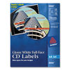 AVE8944 - Inkjet Full-Face CD Labels, Glossy White, 20/Pack