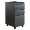 ALEPBBBFCH - File Pedestal with Full-Length Pull, Left or Right, 3-Drawers: Box/Box/File, Legal/Letter, Charcoal, 14.96" x 19.29" x 27.75"