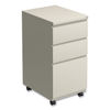 ALEPBBBFPY - File Pedestal with Full-Length Pull, Left or Right, 3-Drawers: Box/Box/File, Legal/Letter, Putty, 14.96" x 19.29" x 27.75"