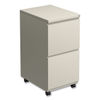 ALEPBFFPY - File Pedestal with Full-Length Pull, Left or Right, 2 Legal/Letter-Size File Drawers, Putty, 14.96" x 19.29" x 27.75"