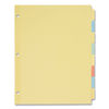 AVE11509 - Write and Erase Plain-Tab Paper Dividers, 8-Tab, 11 x 8.5, Multicolor, 24 Sets