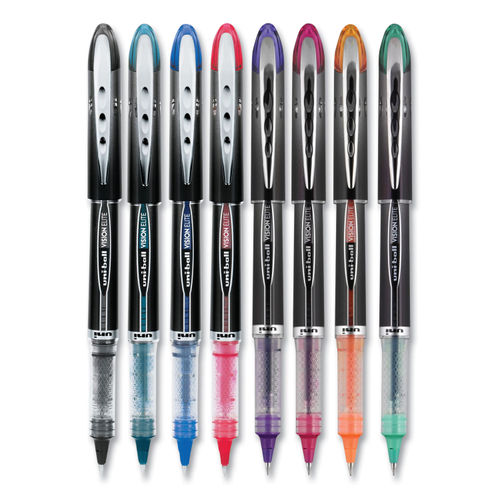 Uniball Vision Elite Rollerball Pens, Micro Point (0.5mm), Blue Ink, 4  Count 