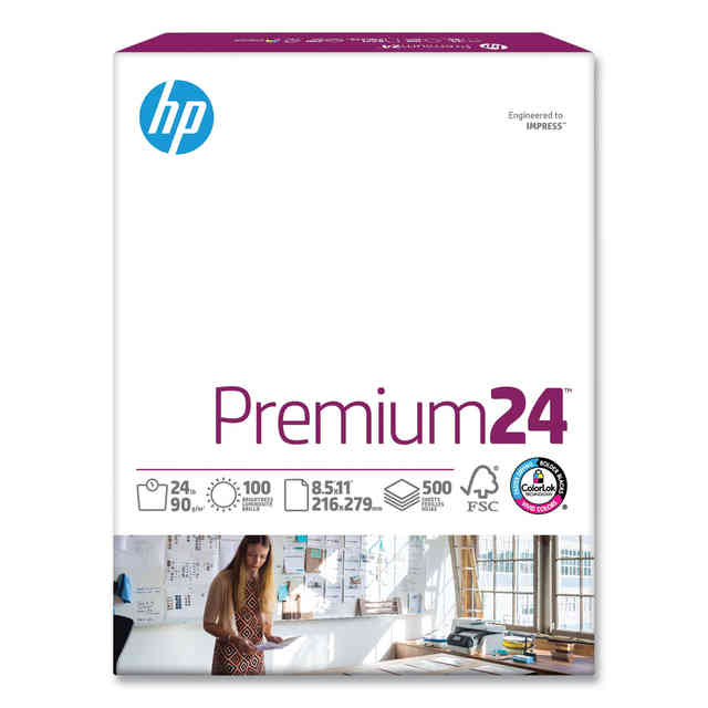 Premium24 Paper, 98 Bright, 24 lb Bond Weight, 8.5 x 11, Ultra White, 500/Ream Premium24 Paper, 98 Bright, 24 lb Bond Weight, 8.5 x 11, Ultra White, 500/Ream
