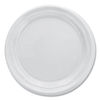 DCC6PWF - Famous Service Plastic Dinnerware, Plate, 6" dia, White, 125/Pack, 8 Packs/Carton