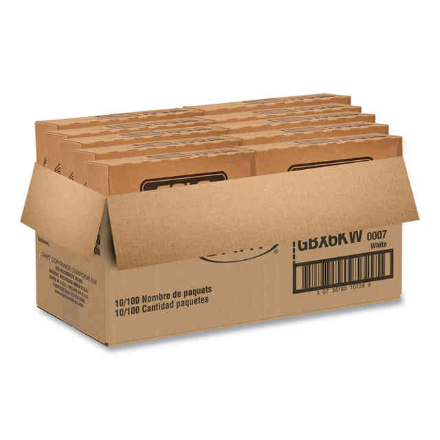 Guildware Extra Heavyweight Plastic Cutlery, Knives, White, 100/Box, 10 Boxes/Carton Guildware Extra Heavyweight Plastic Cutlery, Knives, White, 100/Box, 10 Boxes/Carton
