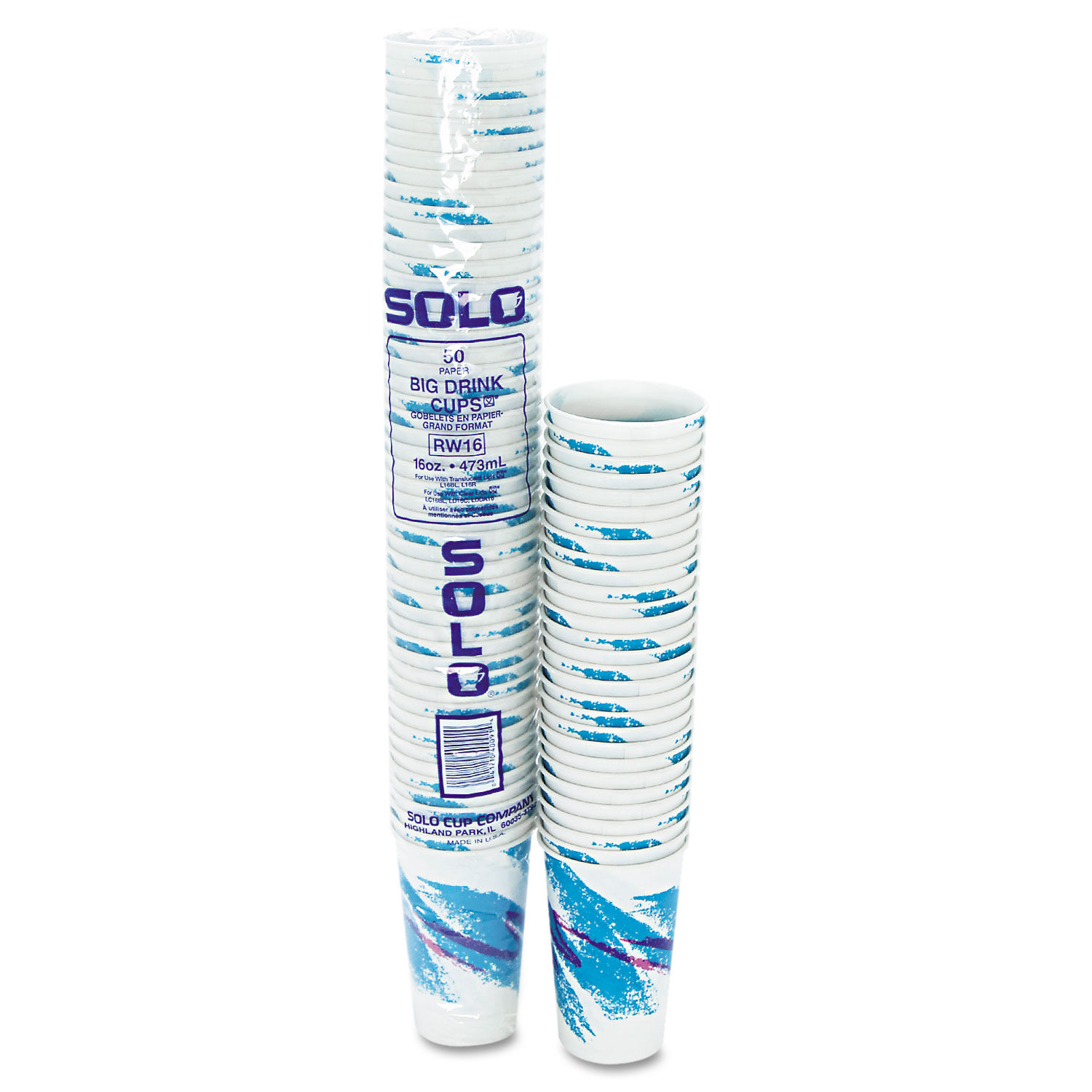 Jazz Waxed Paper Cold Cups by Dart® SCCRW16J