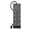 BLKBE11223008 - Professional Series SurgeMaster Surge Protector, 12 AC Outlets, 8 ft Cord, 3,780 J, Dark Gray