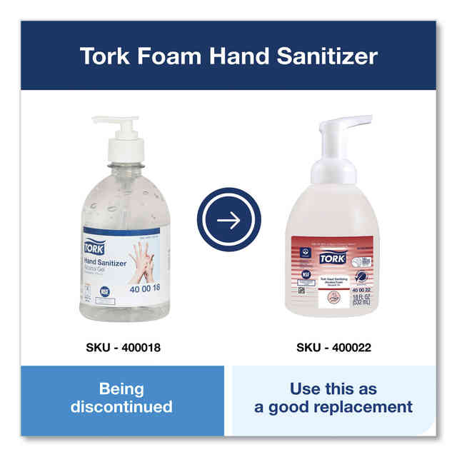 Alcohol Foam Hand Sanitizer by Tork® TRK400022
