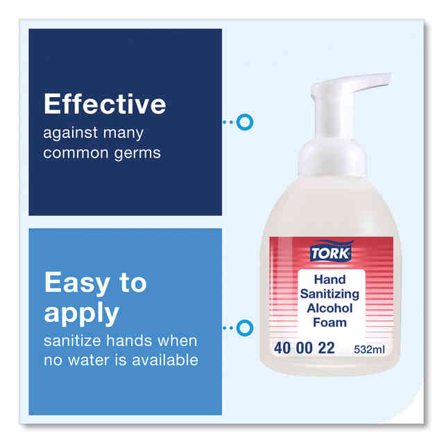 Alcohol Foam Hand Sanitizer by Tork® TRK400022