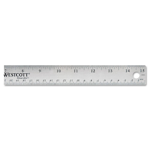 WESTCOTT, 10416, 15 in, Ruler - 10F264